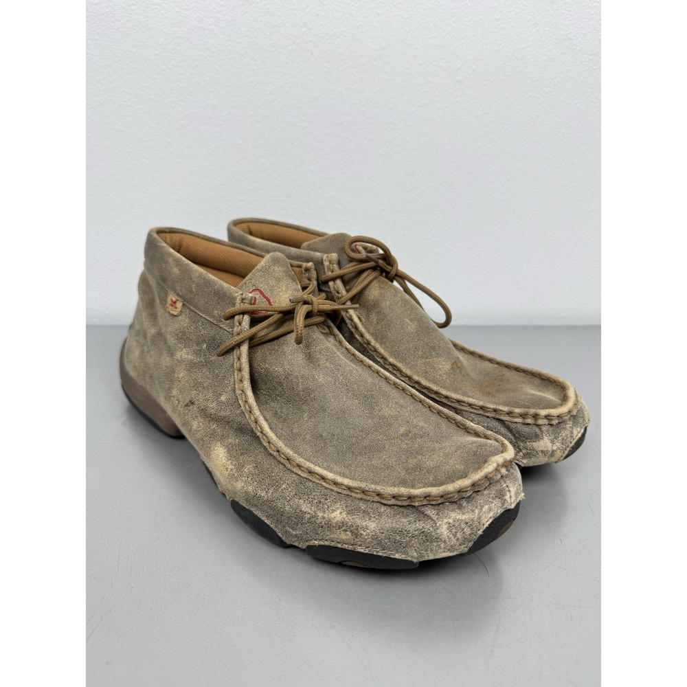 Twisted X Driving Moccasins Mens 12 Brown Leather Shoes Boots Western Driving